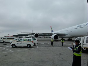 Just landed in Johannesburg to a chilly breeze!