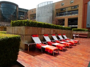 Waiting for sunbathers