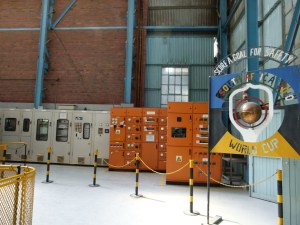 Control room powering push through mine