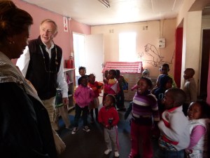 The kids were thrilled to see us