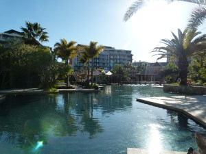 Much too chilly for a swim in the infinity pool, but I'll be back!